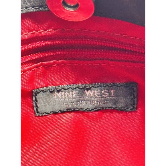 Vintage 90s Nine West Silver Chain Strap Mini Shoulder Bag Python Print - Picture 4 of 7